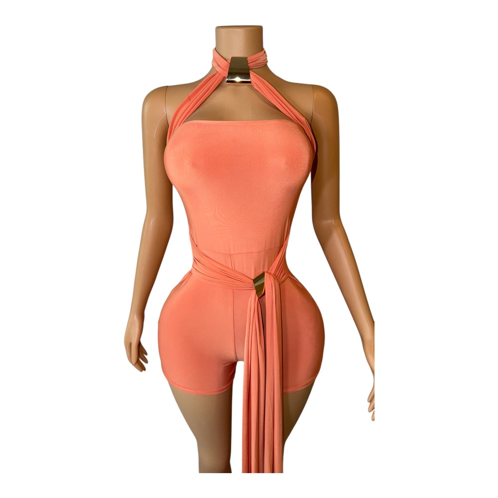 Peach Paradise Romper