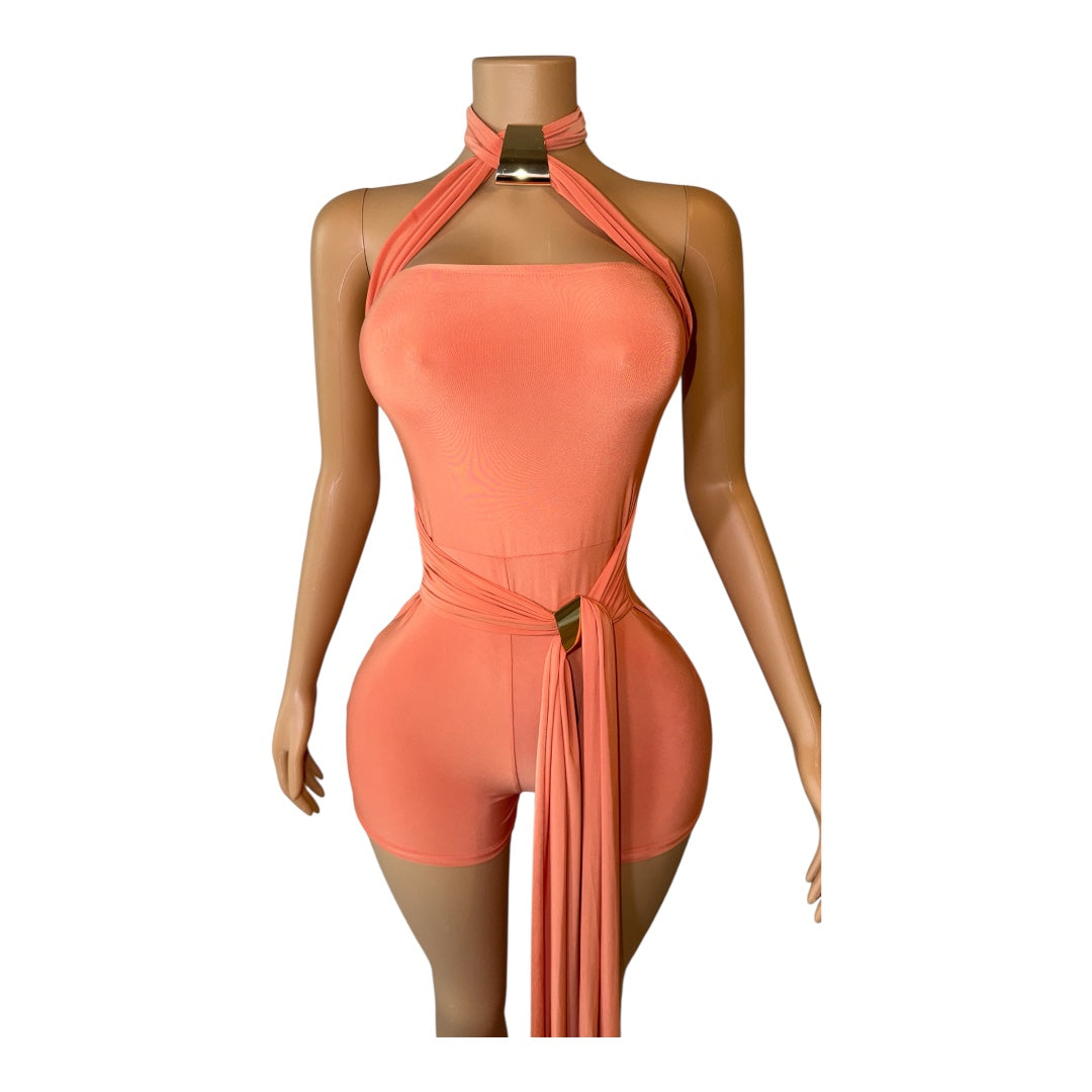 Peach Paradise Romper